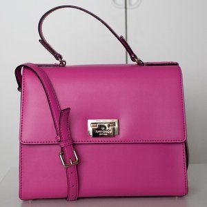 Kate Spade Hot Pink Top Handle Crossbody Flap Bag
